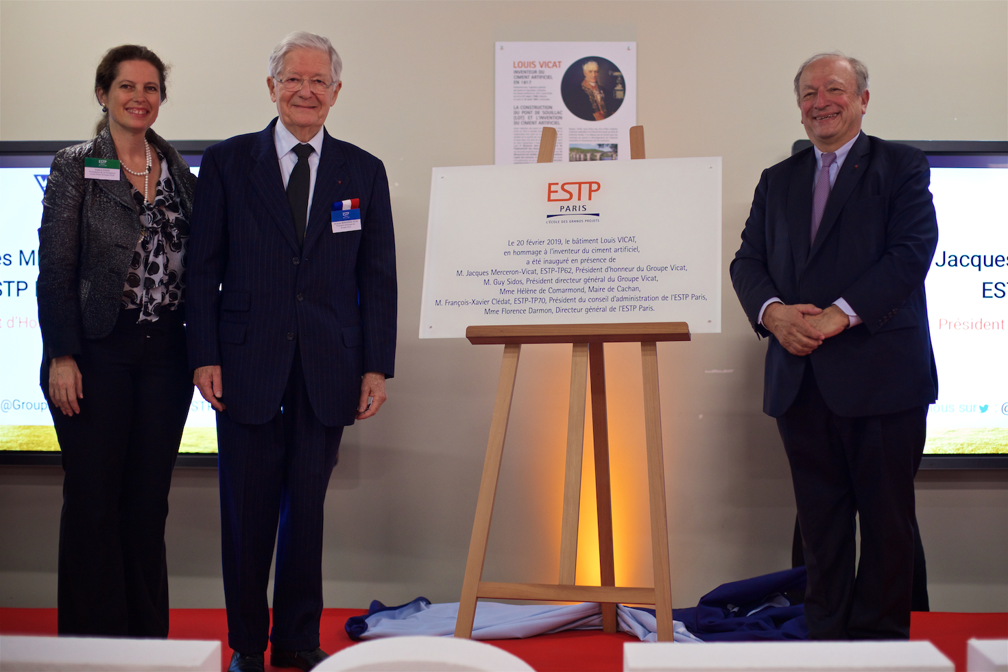 Inauguration bâtiment Louis Vicat