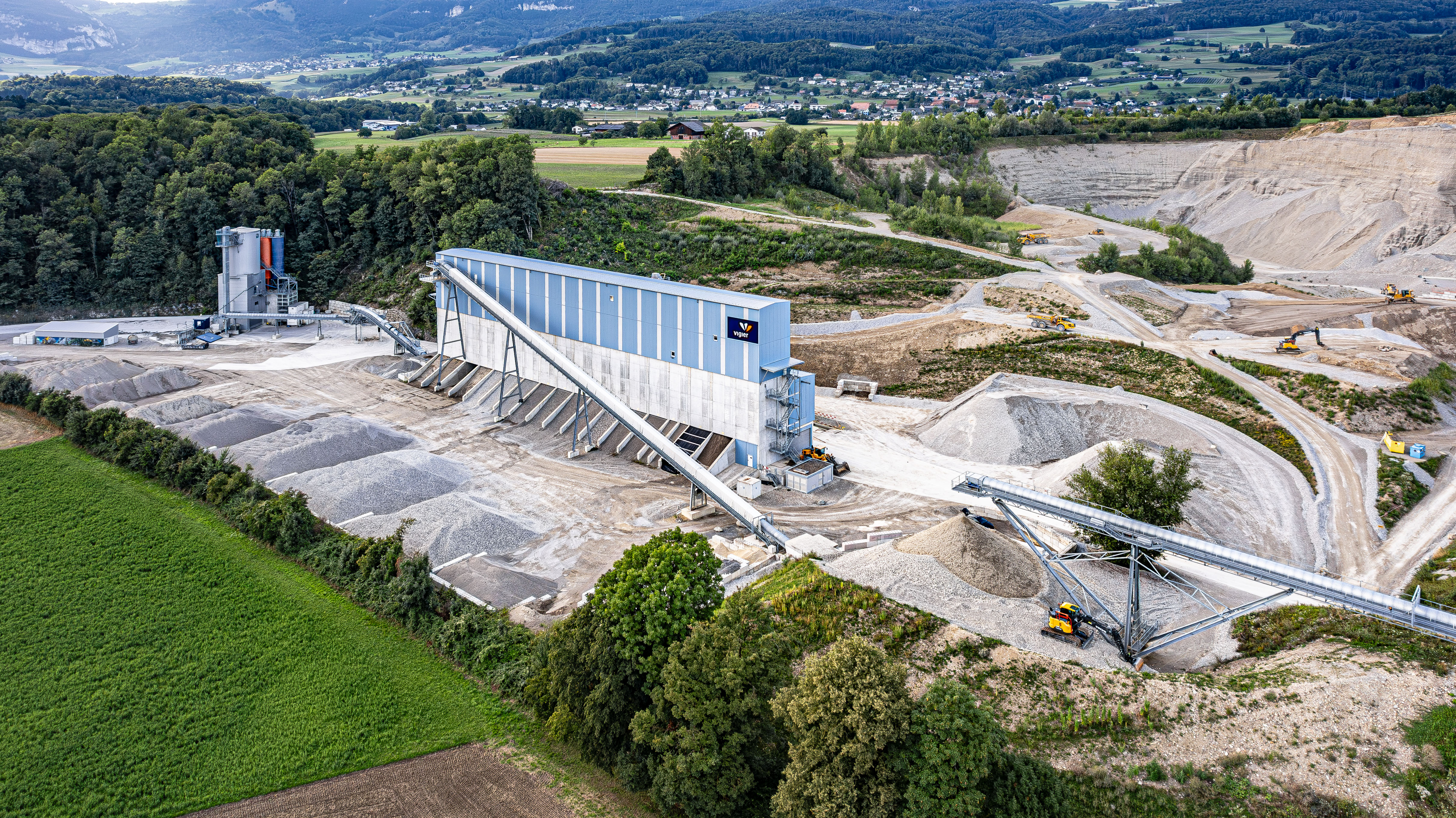 Gravière de Flumenthal vigier, filiale suisse de Vicat