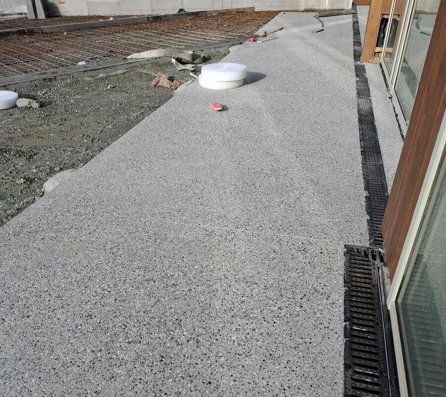 R&eacute;alisation b&eacute;ton d&eacute;sactiv&eacute; Stylperf &agrave; Bois de l'Ours Tignes 