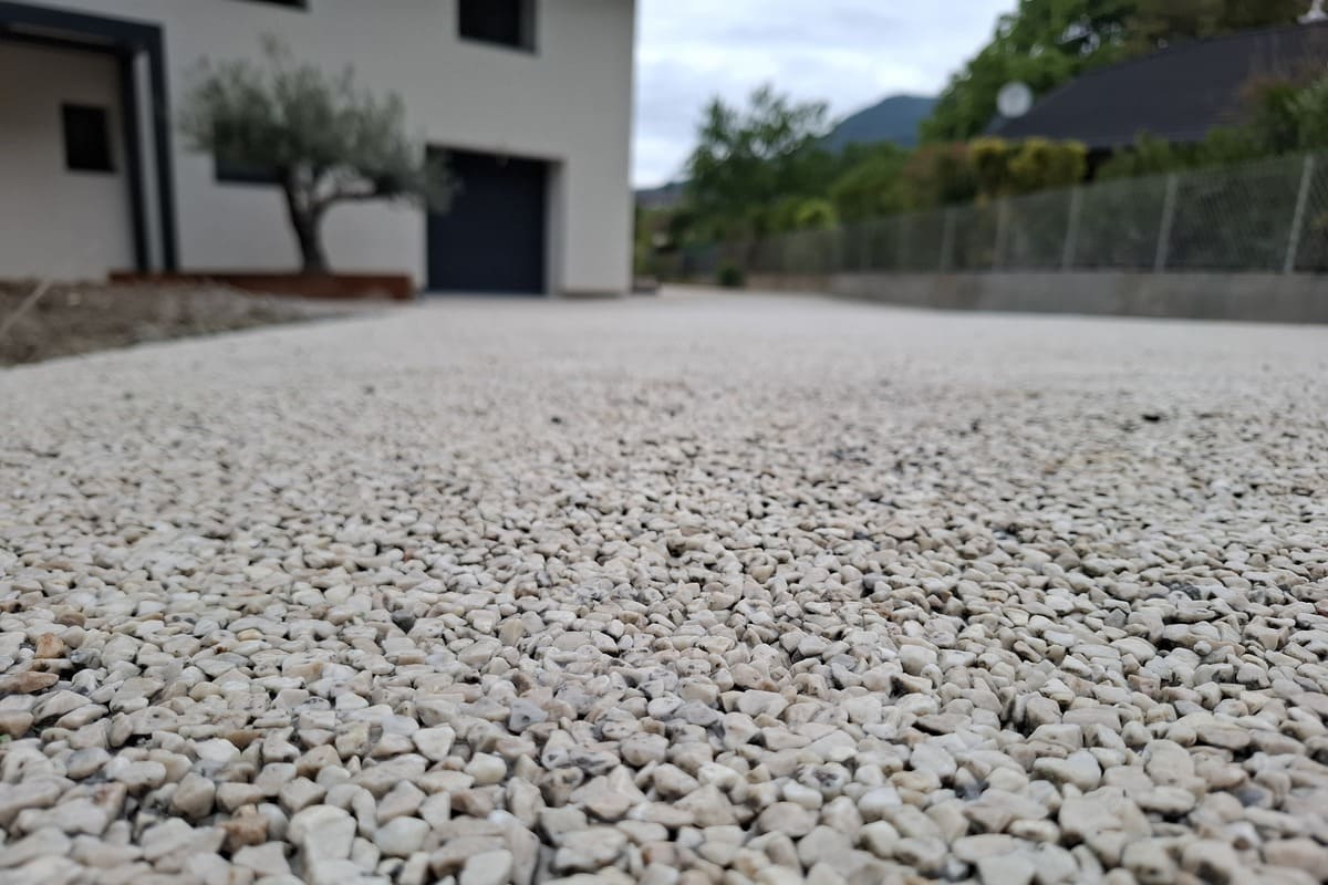 R&eacute;alisation b&eacute;ton drainant Stylperf Aix-les-Bains Zoom