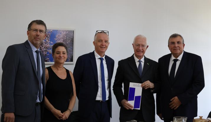 Inauguration de la fresque d’Athos Bulcão, groupe Vicat