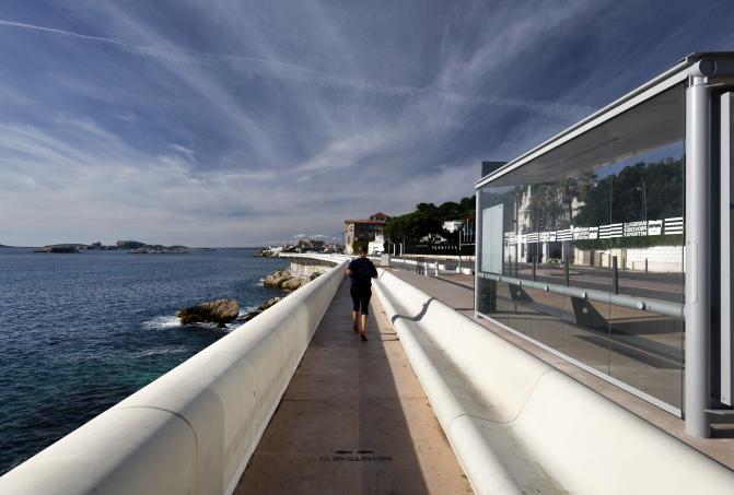 Corniche JFK : fortification en béton Vicat SmartUp