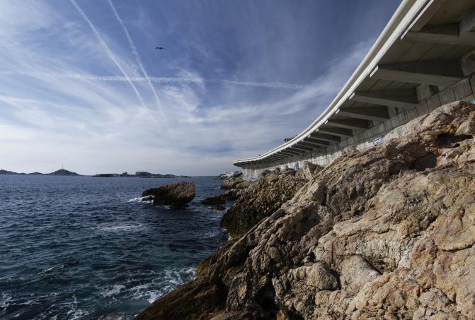 Corniche JFK : fortification en béton Vicat SmartUp