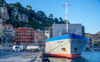 Baptême de notre premier navire cimentier : le Capo Cinto