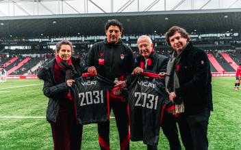 Renouvellement partenariat Lou Rugby et Vicat 